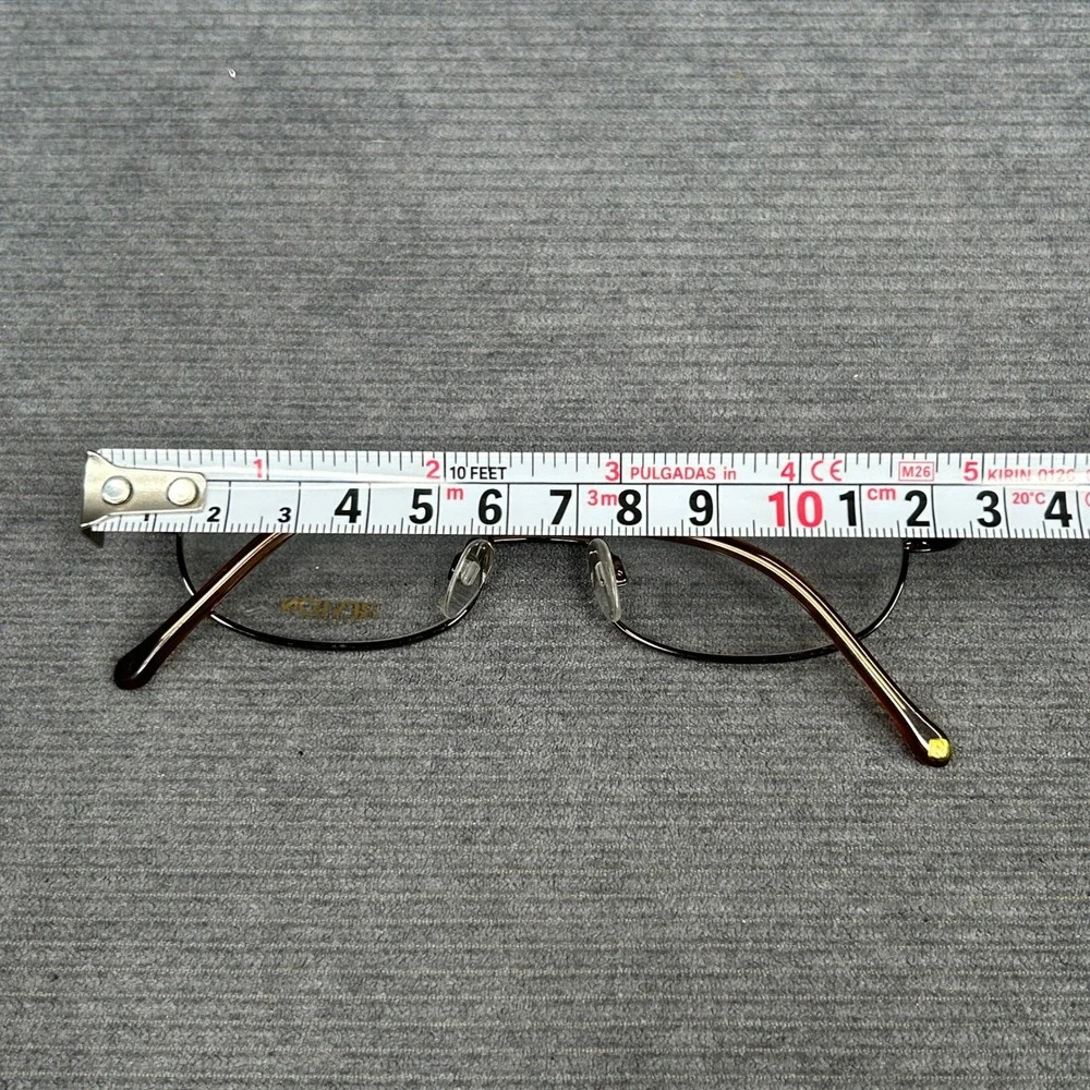 Revlon RV 510 Bronze Oval Y2k Eyeglass Frames 47-17-135 Metal Glasses
